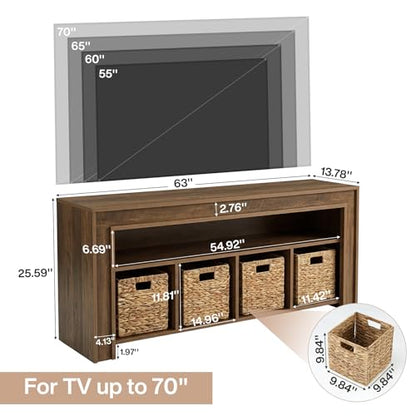 Tribesigns 63" TV Stand for 55–70'' TVs, view 3