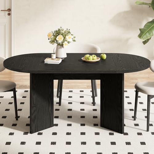 63" Rustic Oval Dining Table for 4-6, view 6