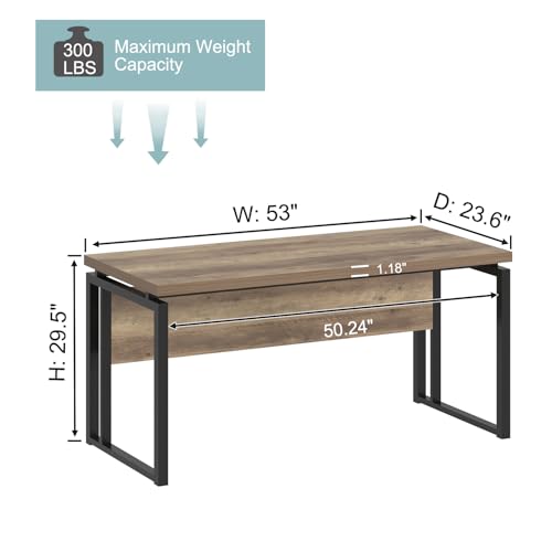 Modern Computer Desk for Home Office, PC Laptop Gaming Desk, view 3