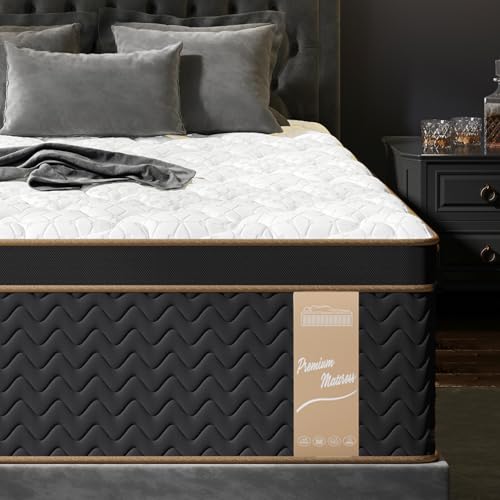 Firm King Mattress 14 Inch, Cooling Hybrid Bed in a Box, CertiPUR-US, view 2