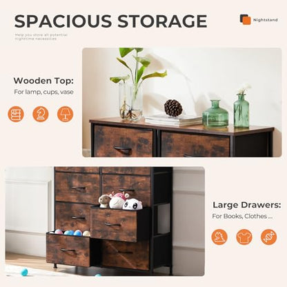 Dresser for Bedroom with 8 Drawers, Large Storage Tower, view 5