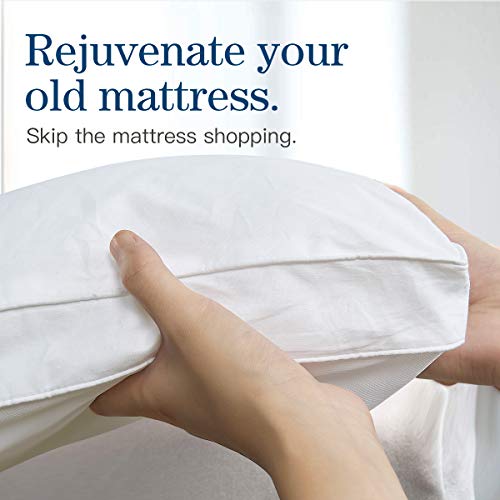 Queen Mattress Topper, Cotton Extra Thick Pillow Top Mattress Pad, view 6