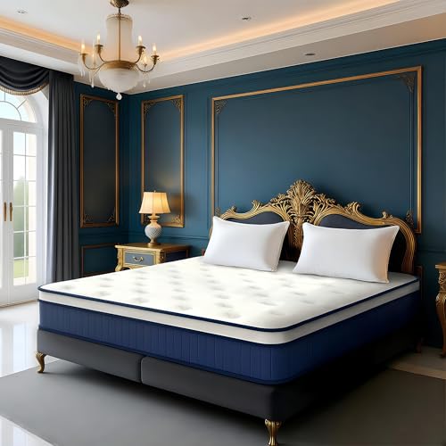 12 Inch Full Hybrid Mattress, Medium Firm, Memory Foam and Pocket Springs, view 2