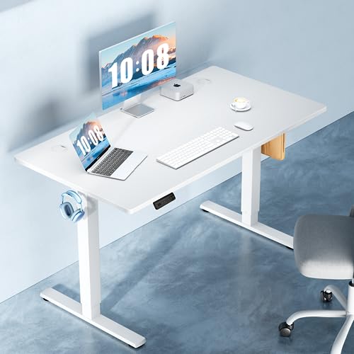 63 Inch Electric Standing Desk, Memory Adjustable Home Office Desk, view 3