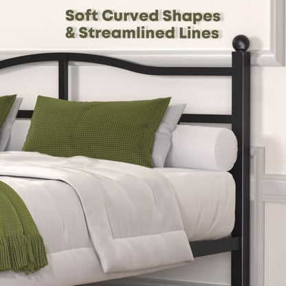 14 Inch Full Bed Frame with Headboard and Footboard, view 7