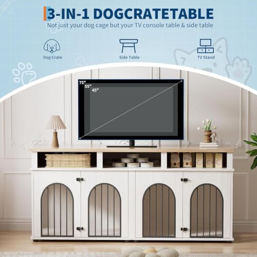 Double Dog Crate Furniture 71", view 4