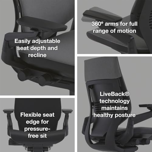 Steelcase Gesture Office Chair with Head Rest, view 7
