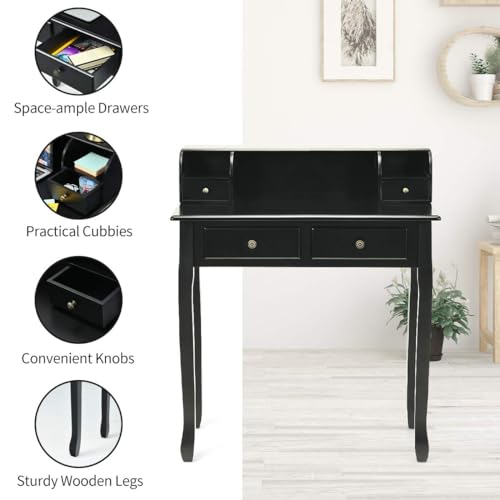 Writing Desk with 4 Drawers, view 8