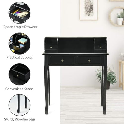 Writing Desk with 4 Drawers, view 8