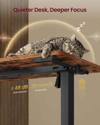 Standing Desk, 63x28 Inch Electric Adjustable Desk, 30-Min Assembly, view 7