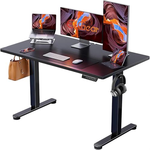 48 X 24 Inch Height Adjustable Electric Standing Desk, Black, view 2