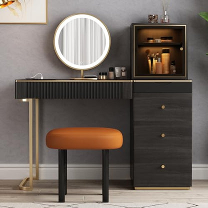 Premium Makeup Vanity Table, Storage Dressing Table, Vanity Desk, view 5