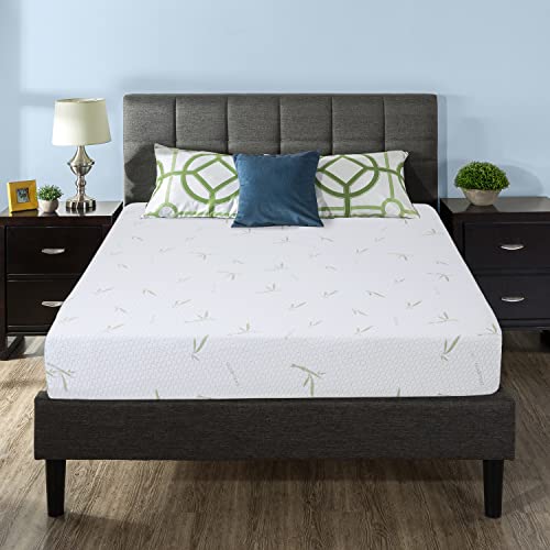 | 6 Inch Queen Mattress | Gel Memory Foam | Medium Firm Feel | White | Bed in a Box, CertiPUR-US Certified | Pressure Relief, Cooling Ventilated Foam | Breathable Knit Cover