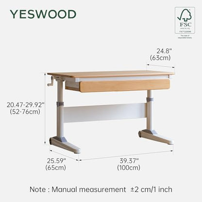 21''-30'' Adjustable Study Desk for Kids, view 3