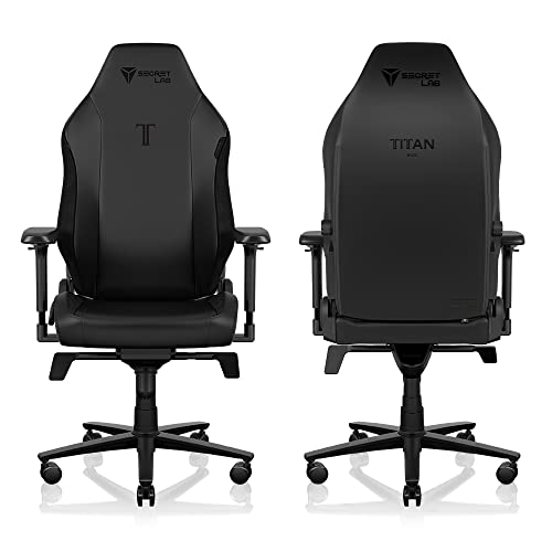 Secretlab Titan Evo Black Gaming Chair - Regular, Leatherette, Ergonomic, view 3
