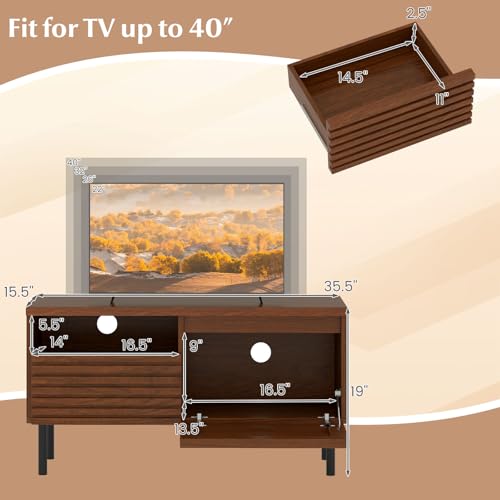 Mid Century Modern TV Stand for 40 Inch TV, view 3