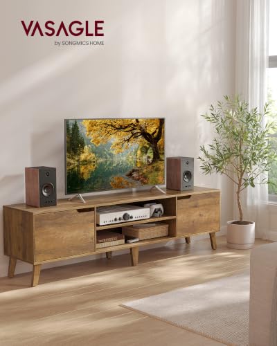 TV Stand for 80" TV, Entertainment Center with Adjustable Shelf, view 3