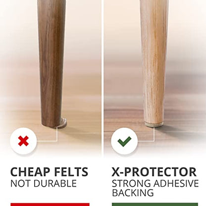 Felt Furniture Pads 133 PCS Premium Furniture Pads - Felt Pads Furniture Feet Best Wood Floor Protectors - Protect Your Hardwood & Laminate Flooring! Brown and Beige