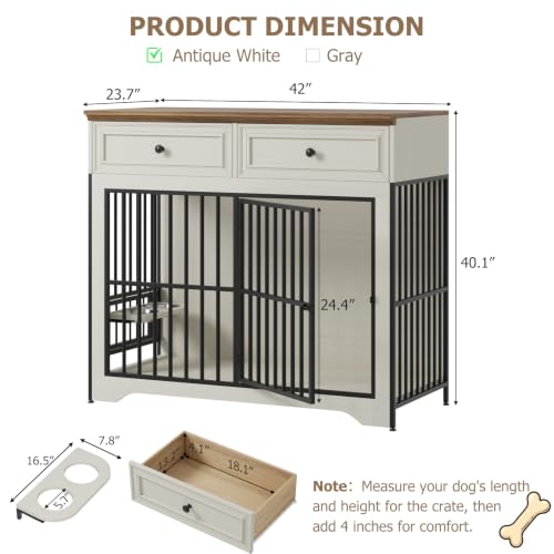 42" Modern Dog Crate Furniture, view 4