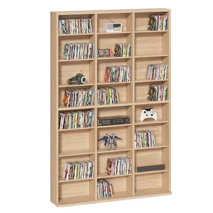 8 Tier Tall Display Cabinet, Natural Media Storage Cabinet11, view 2