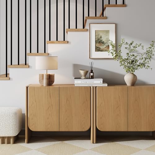 Nathan James Jacala Mid Century Modern Entryway Storage Cabinet with Doors, view 4
