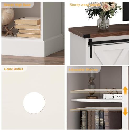 Farmhouse TV Stand for 70/75/80 Inch TV, view 7