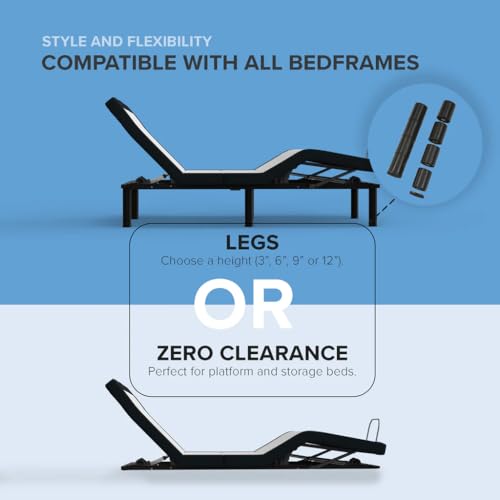Zero Gravity Adjustable Bed with Memory Foam Mattresses, view 5