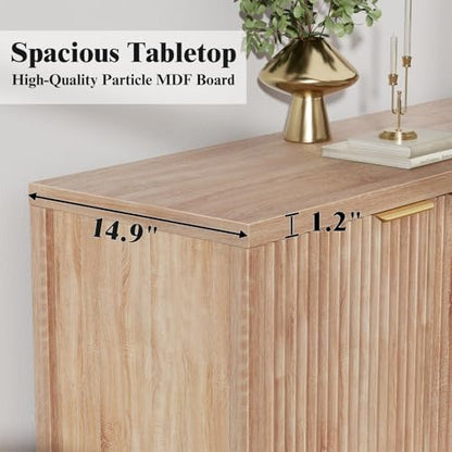 Fluted Sideboard Buffet Cabinet, view 8