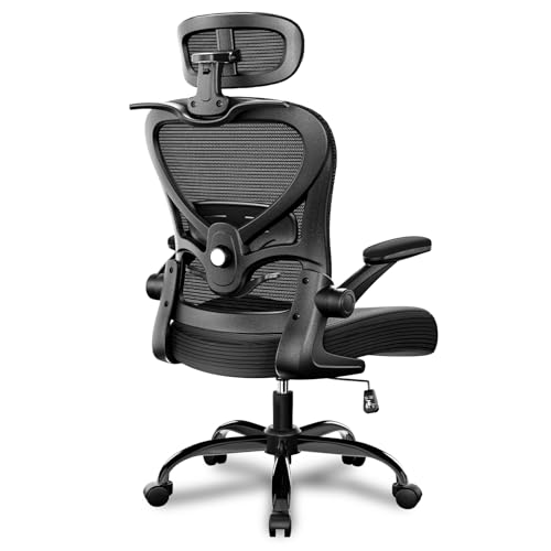 Ergonomic Office Chair, Mesh Home Office Desk Chairs with 3D Headrest, view 2