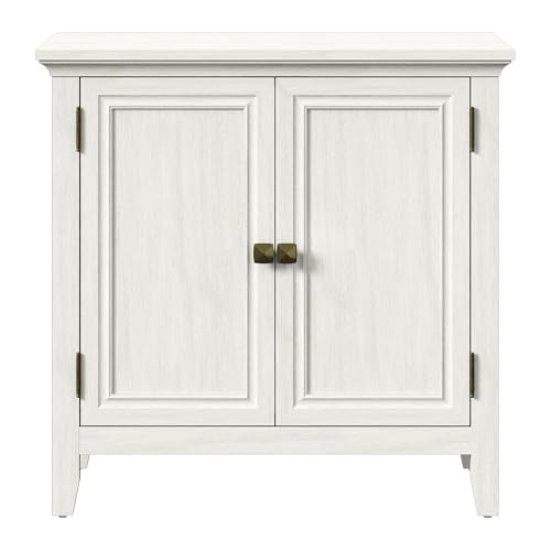 Buffet Cabinet with Storage, Mid Century Modern Sideboard with Adjustable Shelves, Wood Credenza Cabinet, Console Table for Dining Room, Living Room, Kitchen, Hallway, White (2-Door)