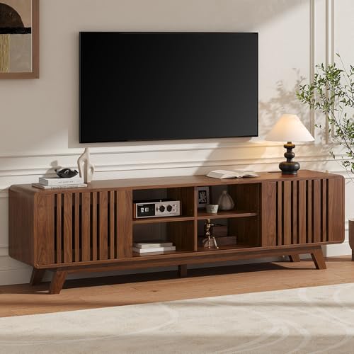 70" TV Stand for TV Up to 85", Mid-Century Modern Television Stand, view 2