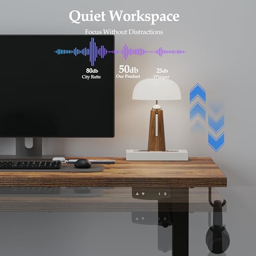 Klicelor Electric Standing Desk 48 Inch, Height Adjustable Desk for Home Office, view 6