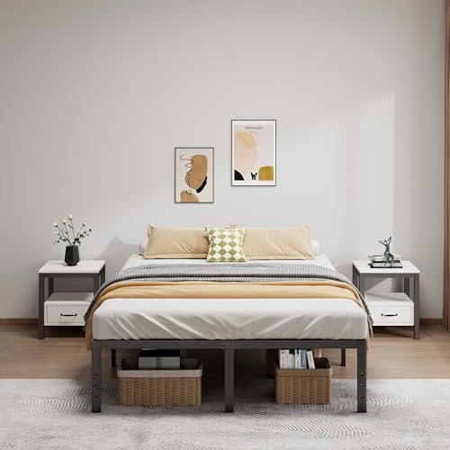 Metal Bed Frame Full Size 16 Inch Platform Bed Frames with Underbed Storage, view 6