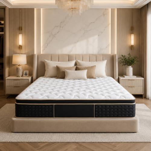 14 Inch Queen Size Hybrid Mattress in a Box, view 2