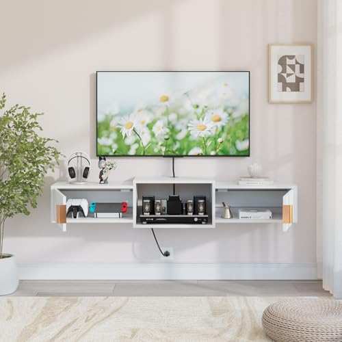 Mid Century Modern Floating TV Stand, view 8