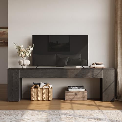 70.8" TV Stand, Wooden Entertainment Center, view 7