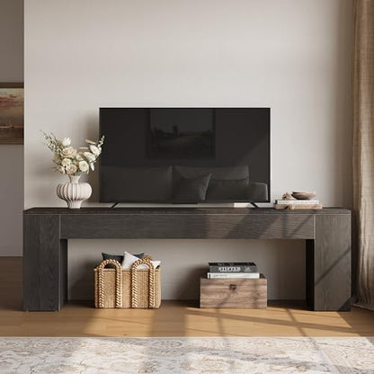 70.8" TV Stand, Wooden Entertainment Center, view 7