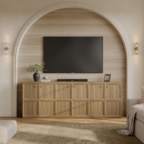 Buffet Cabinet with Storage, 92.7"W Modern Credenza for Living Room, view 5