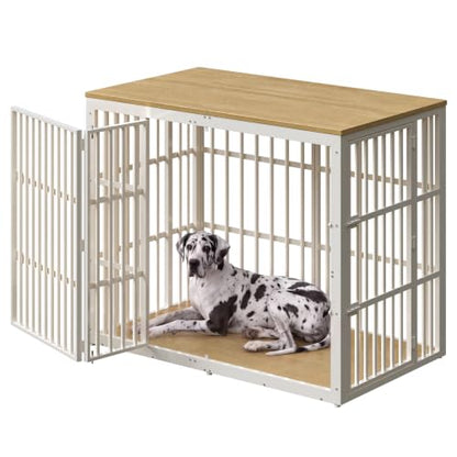 54" Taller Dog Crate Furniture for Great Dane, Natural Beech, view 2