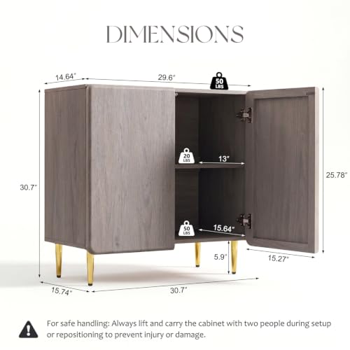 Sideboard Buffet Cabinet with Storage, view 3