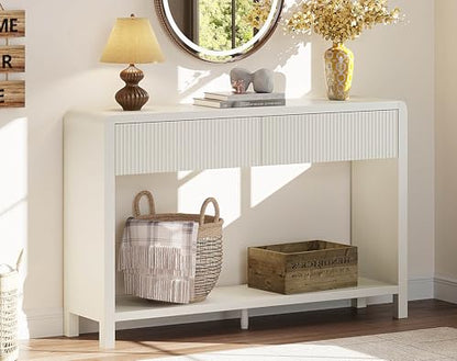 Entryway Console Table with 2 Drawers, view 3