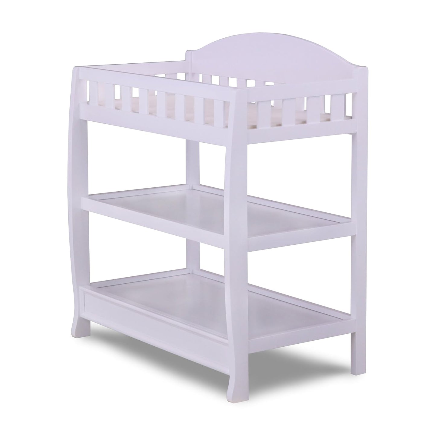 Infant Changing Table with Pad, White
