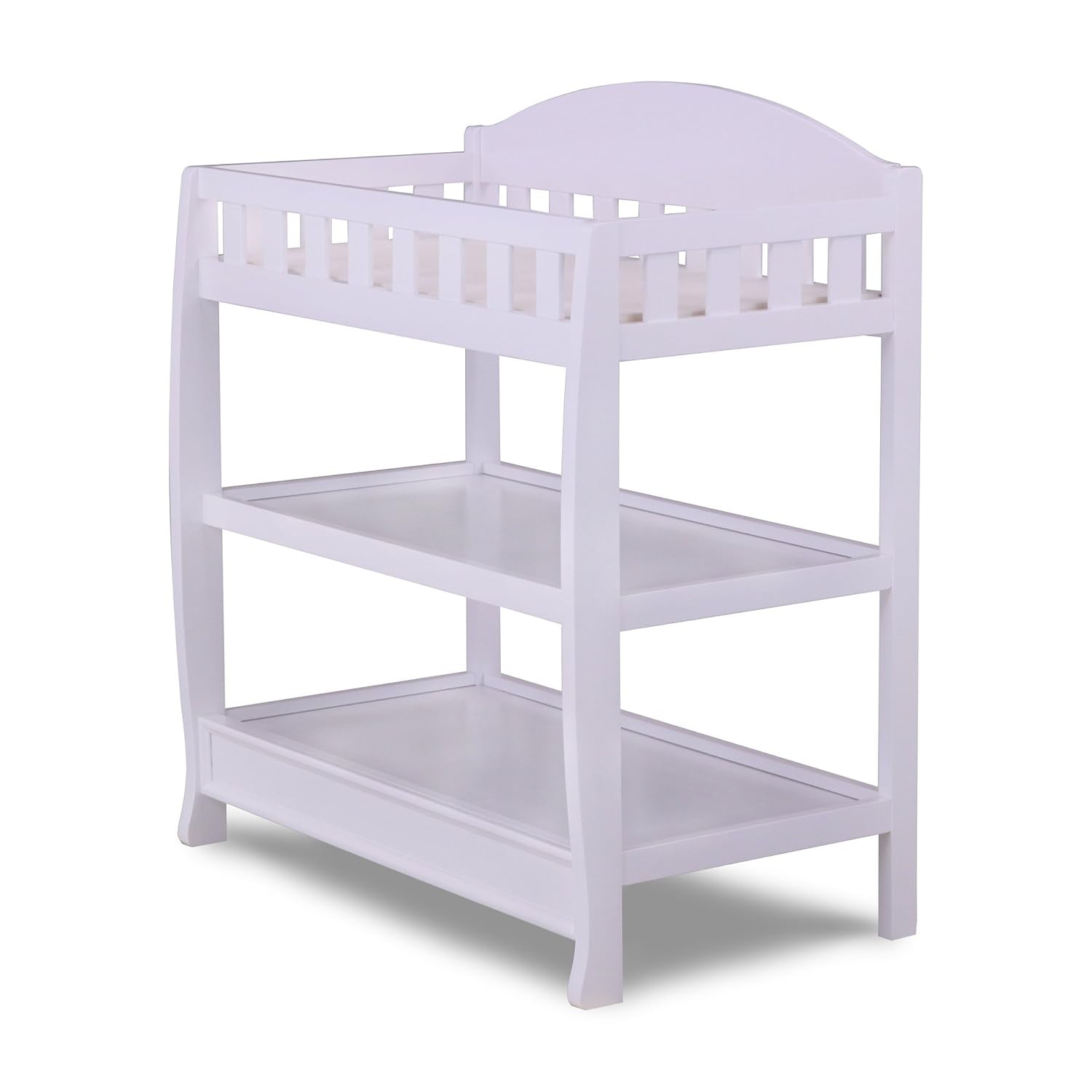 Infant Changing Table with Pad, White