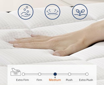 8 Inch Hybrid Twin Mattress in a Box, Medium Firm Pocket Spring, view 6