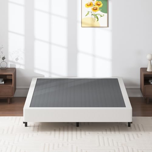 Queen Box Spring 7 Inch Metal Frame Mattress Foundation Bed Base, view 7