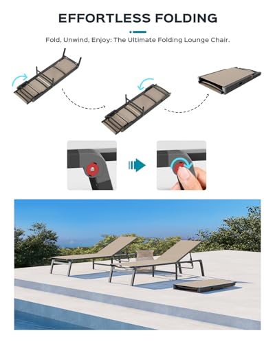 Aluminum Chaise Lounge Ourdoor, view 4