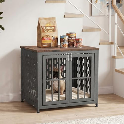 Heavy Duty 26 Inch Indestructible Furniture Dog Crate for High Anxiety Dogs, view 2