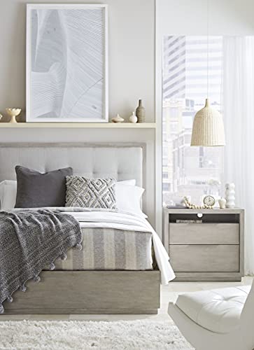 Solid Wood Footboard-Storage Bed, Queen, Oxford - Mineral