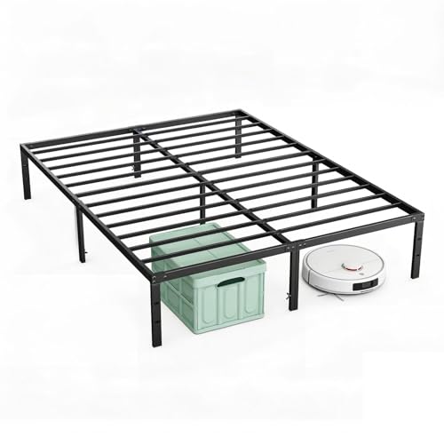 Full Bed Frame, Heavy Duty Sturdy 12 Inch Metal Platform Bed with Storage Space, view 2