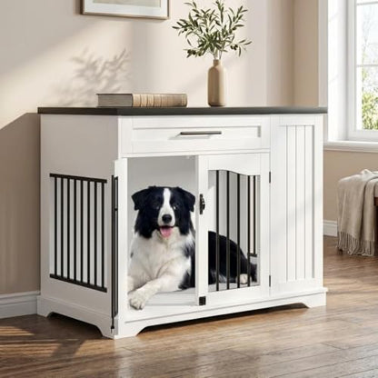 Dog Crate, 44 Inch Dog Crate Furniture End Table, view 2